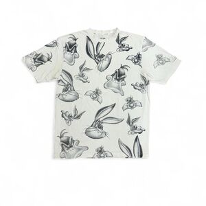 Looney Tunes Vintage AOP White Graphic Men's Tee